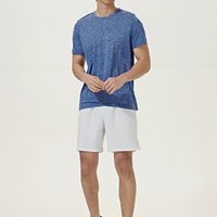 安德玛 UNDERARMOUR）Seamless男子跑步运动短袖T恤1375692 蓝色