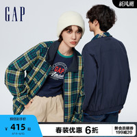 Gap 盖璞 男女装春季2024新款美式复古风大G夹克双面穿棒球服外套877536