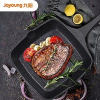 Joyoung 九阳 煎锅24cm麦饭石少油烟不粘锅牛排锅电磁炉通用锅具JLW2453D