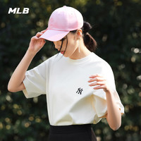 MLB 官方 男女情侣休闲T恤圆领纯棉短袖简约百搭24夏季新款TSB11