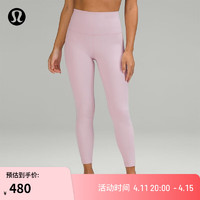 lululemon 丨Align™ 女士运动高腰紧身裤 24" 裸感 LW5CWOA 粉色牡丹色 S