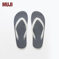 MUJI 男女通用 舒适  沙滩鞋（男士/女士）男式女式 无性别 EKB04A4S 米白色X灰色 240mm S/38码（2.0）