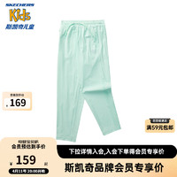 Skechers斯凯奇小冰裤儿童户外轻薄运动裤夏季男女童长裤P224K041 海湾绿/02YC 165