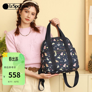 LeSportsac 乐播诗包包女包2024新款恐龙卡通双肩包通勤手提包两用女神节礼物 来自小恐龙的礼物