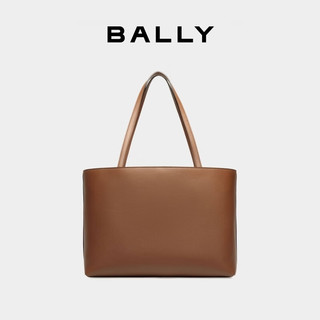 巴利（BALLY）【季中礼遇】BALLY巴利24春夏Bally Spell皮革女士托特包6306506 棕色