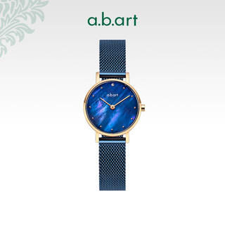 a.b.art FQ系列 FQ26-016-5S 女士石英手表 26mm 贝母 蓝色 不锈钢