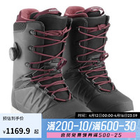 DECATHLON 迪卡侬 雪鞋单板雪鞋成人滑雪鞋男女情侣Enzone-500-OVWN男款黑色44-4483392