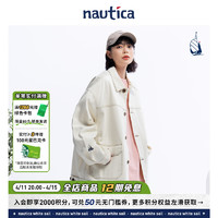 nautica white sail nautica白帆 日系中性复古潮流牛仔夹克外套JW4101