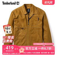 Timberland 外套男装春夏款户外运动上衣宽松翻领工装教练夹克A2ADD