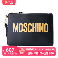 MOSCHINO 字母拉链手拿包手挽包女包特卖