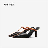 百亿补贴：NINE WEST 玖熙 NineWest/玖熙2022年夏季时尚撞色包头凉鞋细跟高跟鞋气质女凉鞋