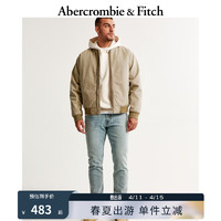 ABERCROMBIE & FITCH男装 24春时尚百搭潮流美式休闲运动修身牛仔裤 355276-1 浅色水洗 28/30 (175/72A)