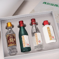 GAOZHOU 高洲酒业 高洲纯粮食酒小酒礼盒100ml*4口粮酒大曲高粱酒浓香酱香 52度 100mL 4瓶