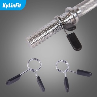 KYLINFIT 杠铃弹簧夹防滑卡簧 杠铃哑铃防松动卡扣 卡扣一对(内径24mm)