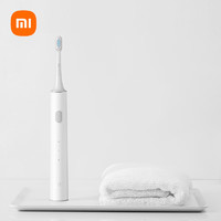 Xiaomi 小米 男女电动牙刷 声波震动 进口纤密软毛 30天超长续航 IPX7防水 T100 白色