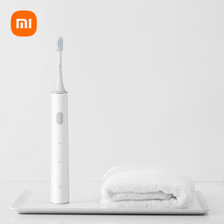 Xiaomi 小米 男女电动牙刷 声波震动 进口纤密软毛 30天超长续航 IPX7防水 T100 白色