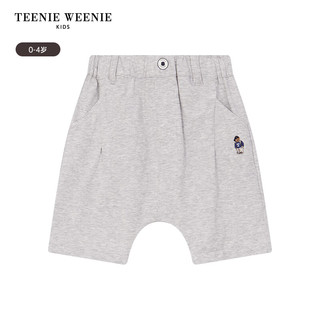 Teenie Weenie Kids小熊童装24夏季男宝宝卡通可爱宽松中短裤 灰色 110cm
