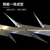 YOOMEE防爬刺钉围墙小区围栏防盗钢刺蒺藜刀片刺网 不锈钢C1型1.25米长