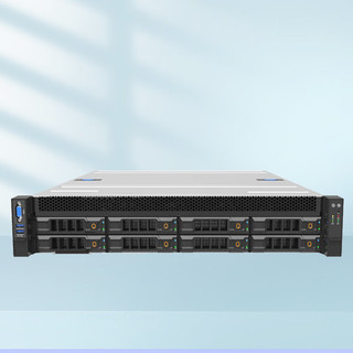 云石百代 2U 8盘位机架式可信统一存储服务器 Opti R5100龙芯 San NAS国产操作系统+8块企业级硬盘16T