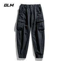 GLM 森马集团GLM春秋季男士新款工装裤宽松口袋休闲裤耐磨束脚九分裤