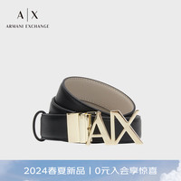阿玛尼 EMPORIO ARMANIARMANI EXCHANGE24春季AX女士金属徽标带头板扣腰带