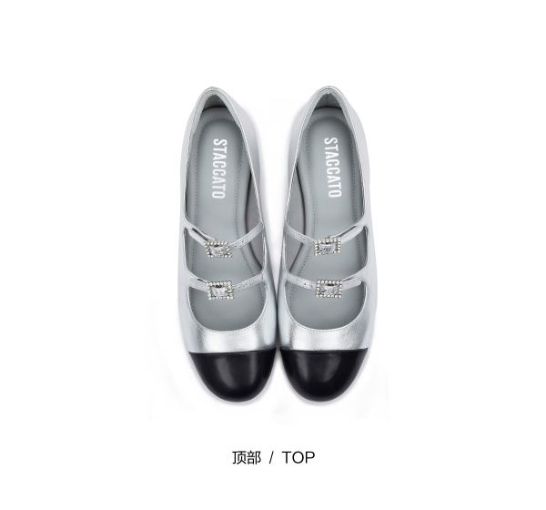 思加图秋季doris小香风玛丽珍鞋单鞋女鞋eqh01cq3 暗夜黑 39