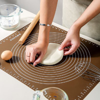 KAWASIMAYA 川岛屋 日式硅胶揉面垫加厚食品级案板烘焙和面垫面板家用擀面垫子 揉面垫