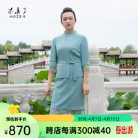 木真了中式改良蕾丝拼接修身显瘦春夏旗袍女301 15色 S