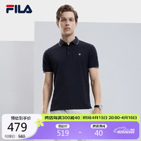 FILA 斐乐 官方男短袖POLO衫2024春夏简约商务休闲上衣