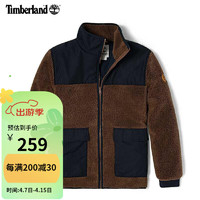 Timberland 抓绒衣男春季新款户外保暖拼接工装口袋时尚立领外套A449C