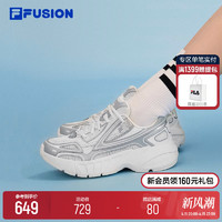 FILA 斐乐 FUSION斐乐女鞋风帆鞋2024夏新款网面运动休闲鞋男鞋老爹鞋