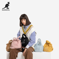 KANGOL 男女款灯芯绒水桶包 KGC1344 黑色 小号