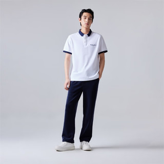 杰克·琼斯（JACK&JONES）夏季常规版型撞色领口设计大众简约短袖polo衫男224206032 本白色A06 常规 本白色A06 185/104A/XL