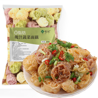 YUEWEIJI 悦味纪 0脂吸汁蔬菜面藕500g 大面藕面筋圈 火锅凉拌菜素食干货