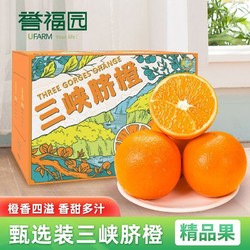 誉福园 正宗新鲜三峡脐橙秭归纽荷尔脐橙甜橙子4.5/8斤现摘当季孕妇水果