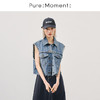 Pure:Moment:24年夏季牛仔蓝马甲外套4F4110821 牛仔蓝 150/76A/XS