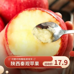 橙一回 陕西秦观苹果新鲜应当季水果净重4.5斤粉糯冰糖心丑苹果