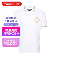 VERSACE 范思哲 男士商务时尚休闲Polo衫印花T恤 76GAGT02CJ01T 白色 M