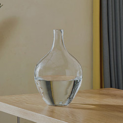 森空间 大肚花瓶装饰创意仿真日本吊钟插花花器奶油风客厅桌面摆件