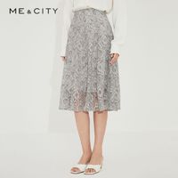 百亿补贴：MECITY 女装春季新款潮流时尚休闲简约清凉透气舒适蕾丝半裙女