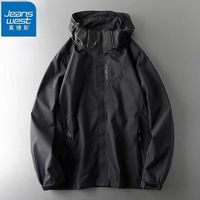 JEANSWEST 真维斯 2024运动风衣夹克男女同款冲锋衣时尚潮流户外登山情侣外套