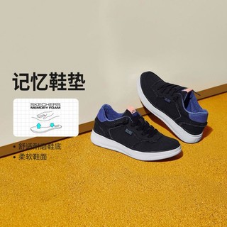 SKECHERS 斯凯奇 春夏季女鞋帆布鞋小白鞋女低帮休闲鞋女舒适时尚日常