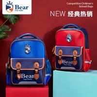 BEAR DEPT FAMILY 熊之族 男童书包小学生幼儿园一二三到六年级2023年新款减负双肩包