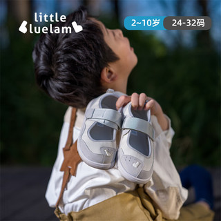 小蓝羊24春宝宝幼儿园室内鞋男女宝宝软底防滑鞋子儿童小白鞋 简约白 27码 脚长15.8-16.5cm