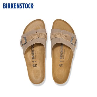 BIRKENSTOCK勃肯软木拖鞋女款时尚简约外穿拖鞋Oita系列 沙色窄版1026730 35