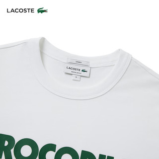 LACOSTE法国鳄鱼男女同款24夏季时尚百搭短袖T恤TH0134 001/白色 XL /185