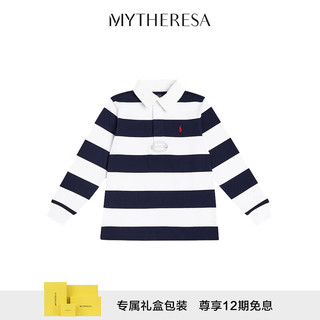 拉夫劳伦Polo Ralph Lauren Kids 条纹棉质Polo衫P00917020 蓝色 98