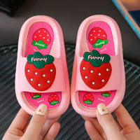 香果兔女童拖鞋夏季草莓粉色 22-23码