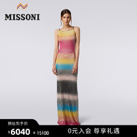 MISSONI 米索尼连衣裙 女士金属涂层无袖针织长裙