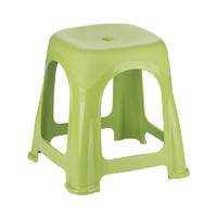 茶花（CHAHUA）塑料凳子高脚凳加厚家用防滑餐桌凳折叠板凳109001 中凳-绿色1张